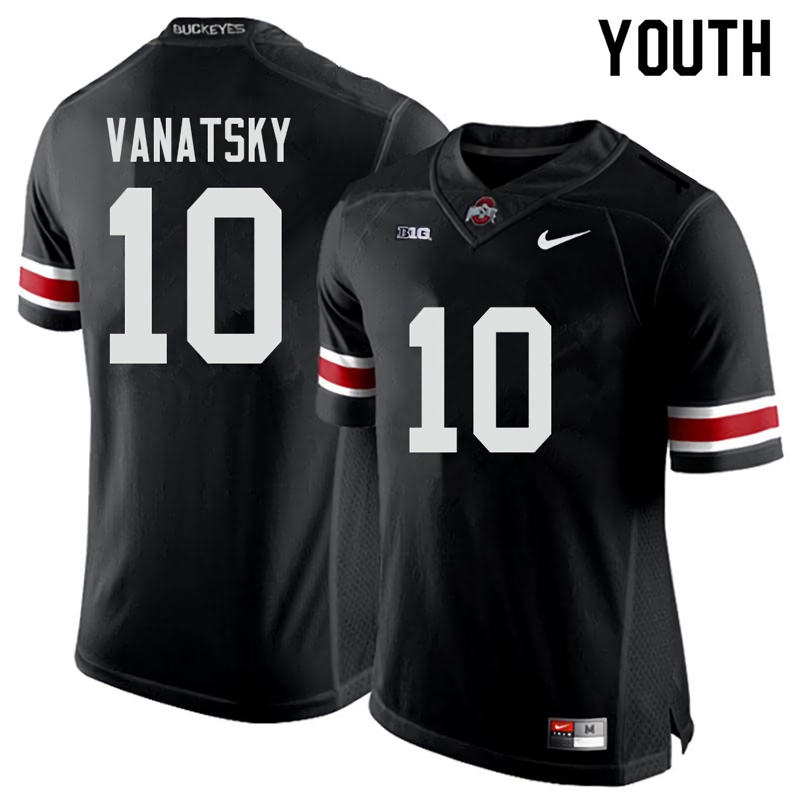 Danny Vanatsky Ohio State Buckeyes Youth NCAA #10 Nike Black College Stitched Football Jersey HTI0356DO
